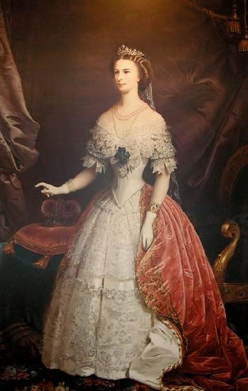 unknow artist Portrait of Empress Elisabeth of Austria-Hungary Germany oil painting art